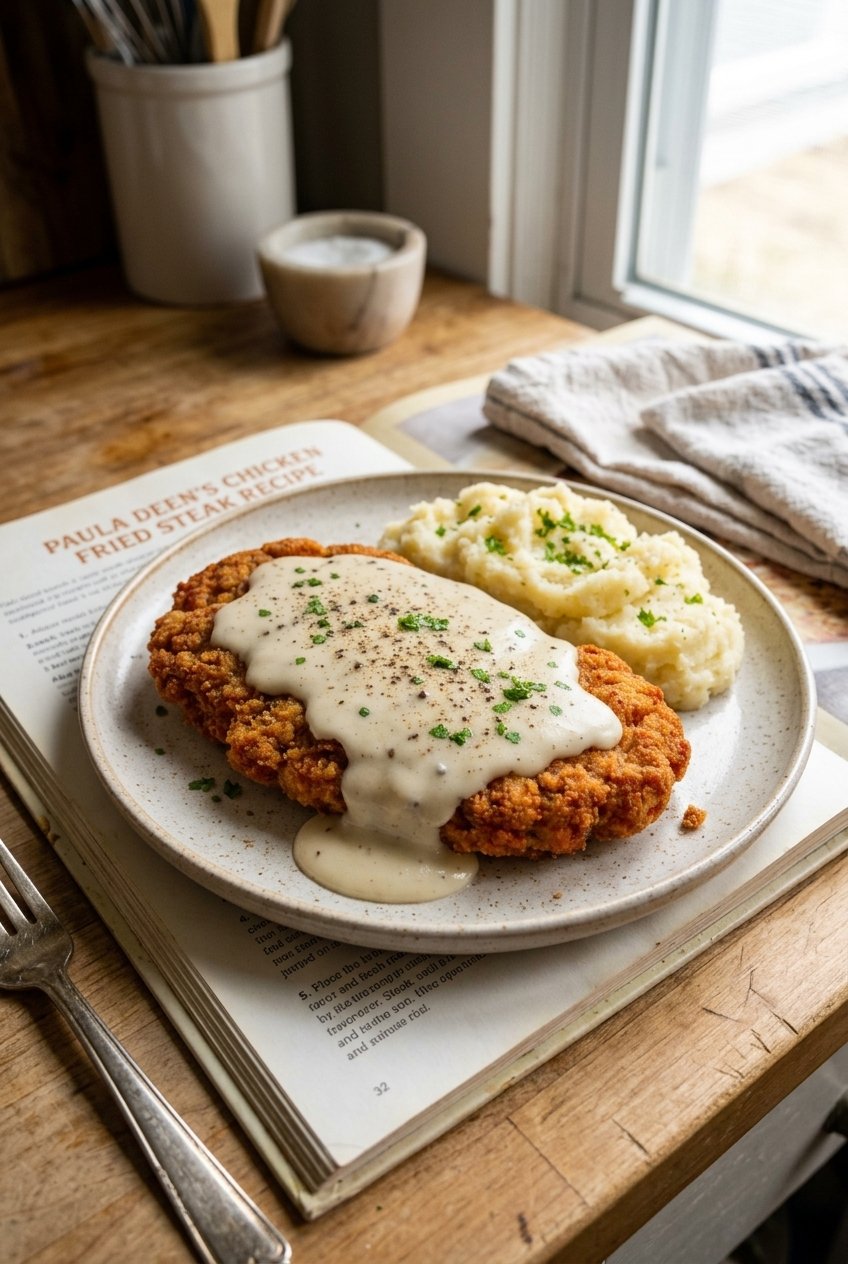 Chicken Fried Steak With Milk Gravy Recipe 6 Paula Deen Chicken Fried Steak Recipe