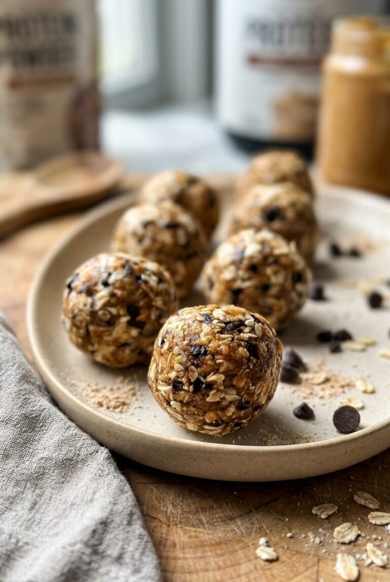 Peanut Butter Protein Balls With Protein Powder 24.Png