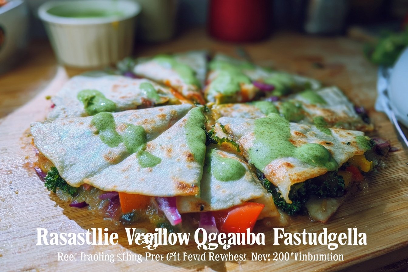 Rainbow Veggie Quesadilla