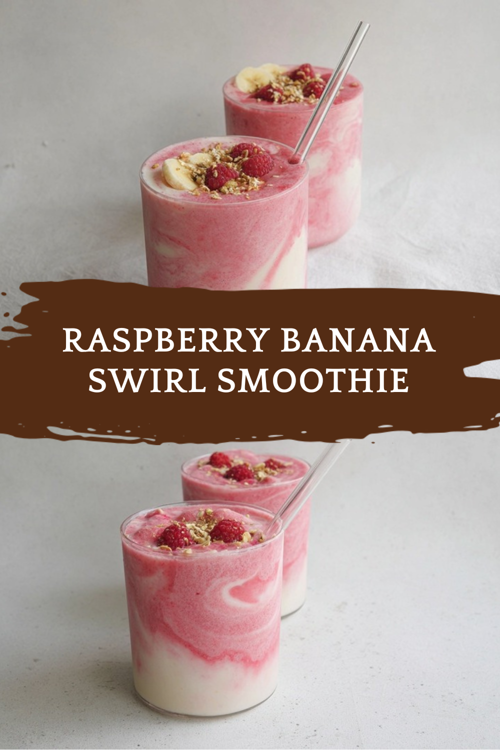 Raspberry Banana Swirl Smoothie