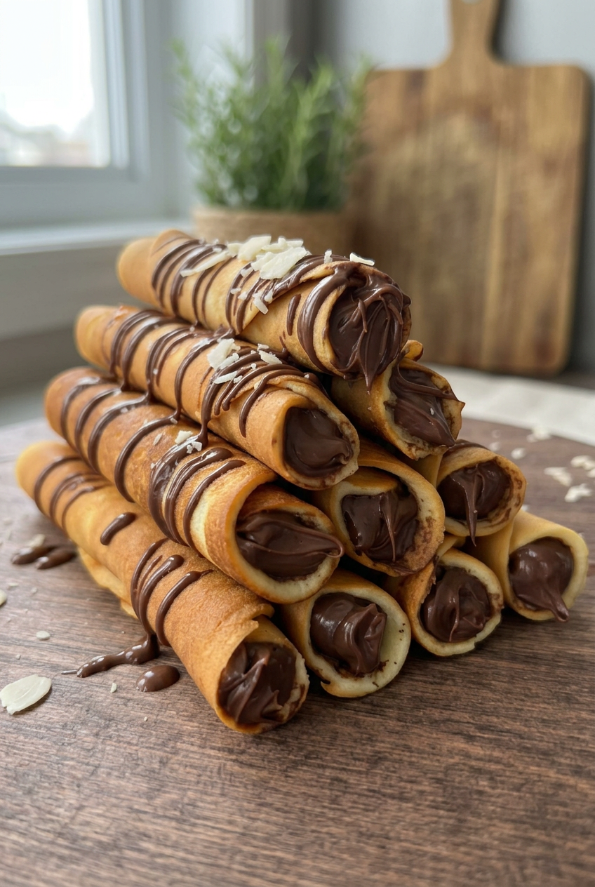 Roulés Croquants Au Chocolat