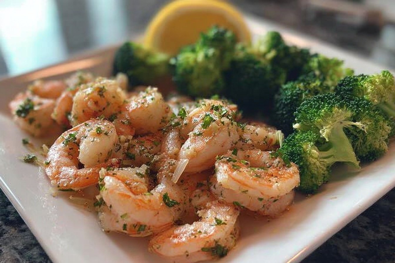 Sheet Pan Garlic Butter Shrimp And Broccoli