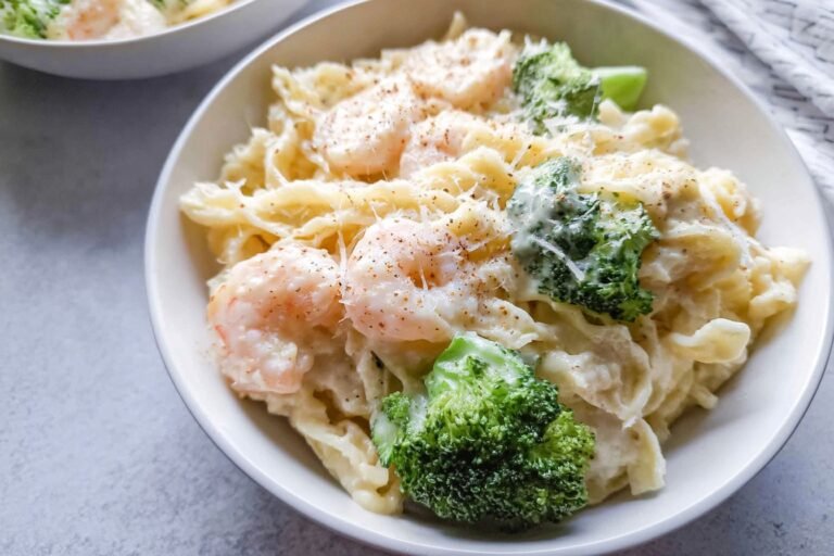 Shrimp Alfredo Pasta With Broccoli Recipe 19.Png