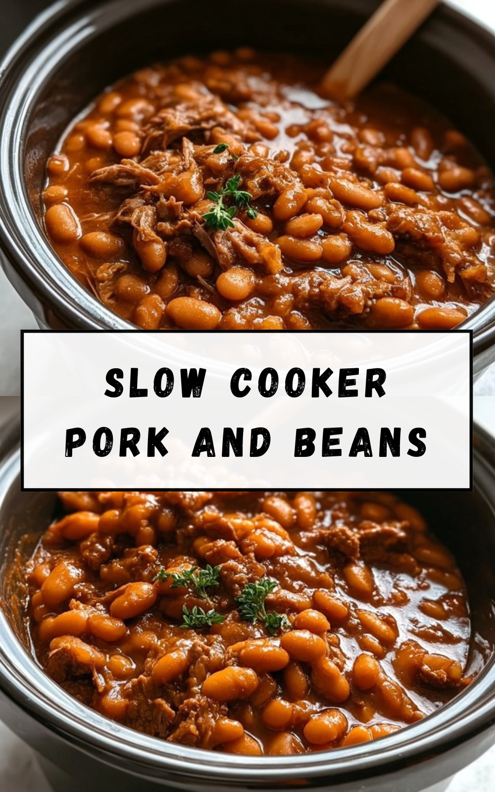 Slow Cooker Pork And Beans