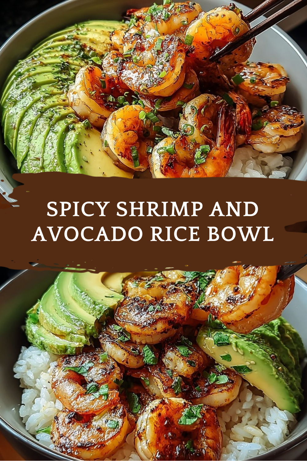 Spicy Shrimp And Avocado Rice Bowl