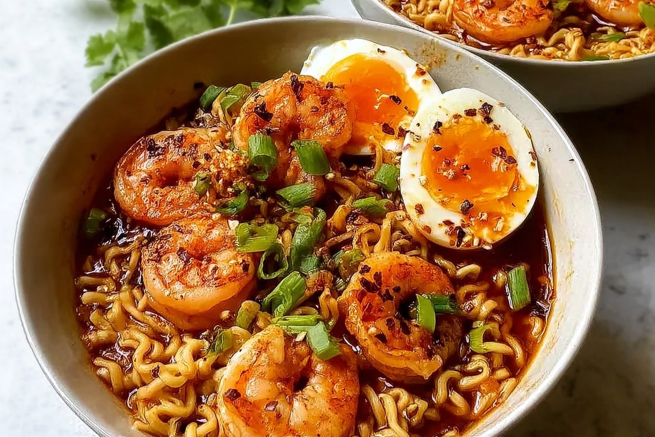 Spicy Shrimp Ramen Noodles