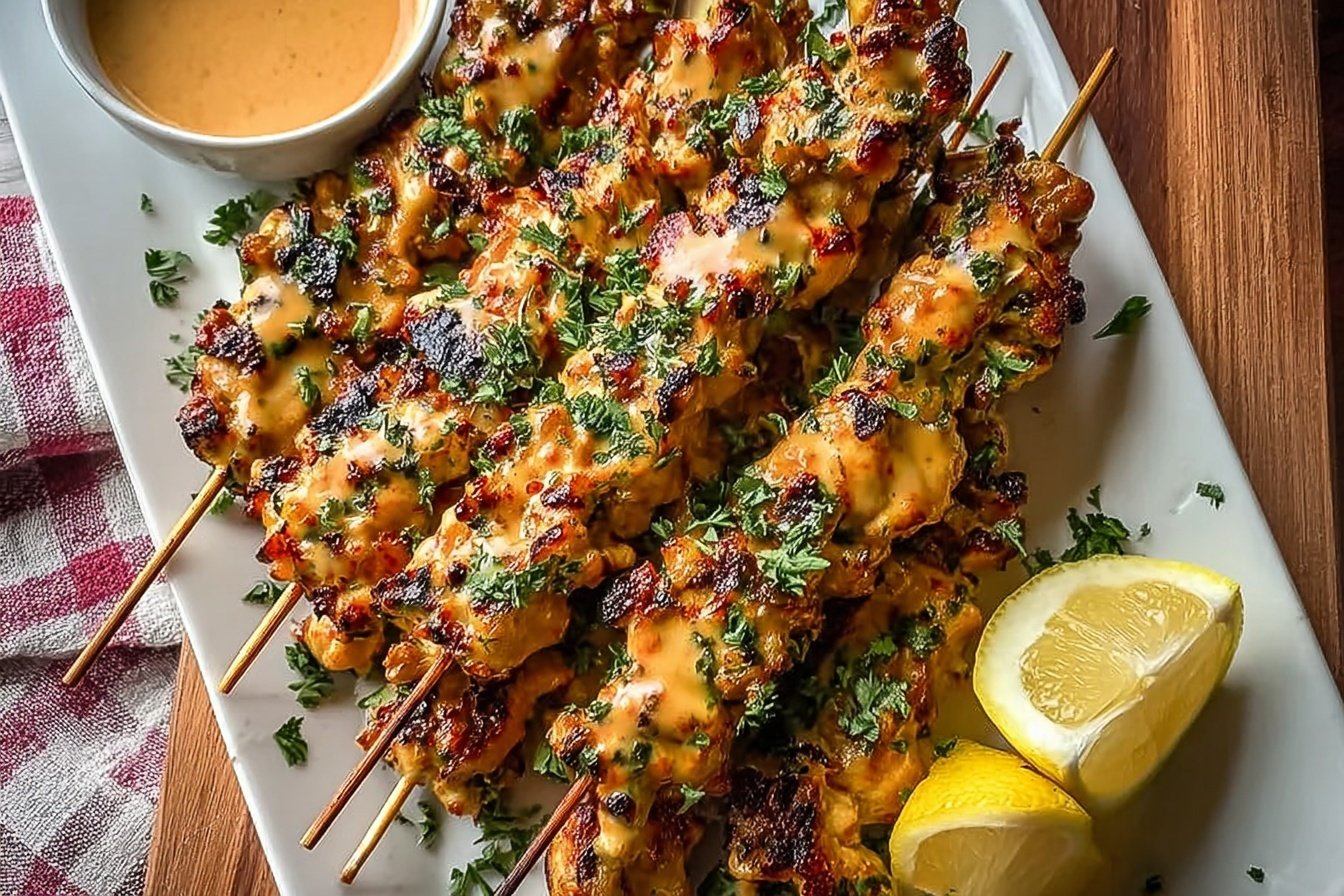 30-Minute Bang Bang Chicken Skewers