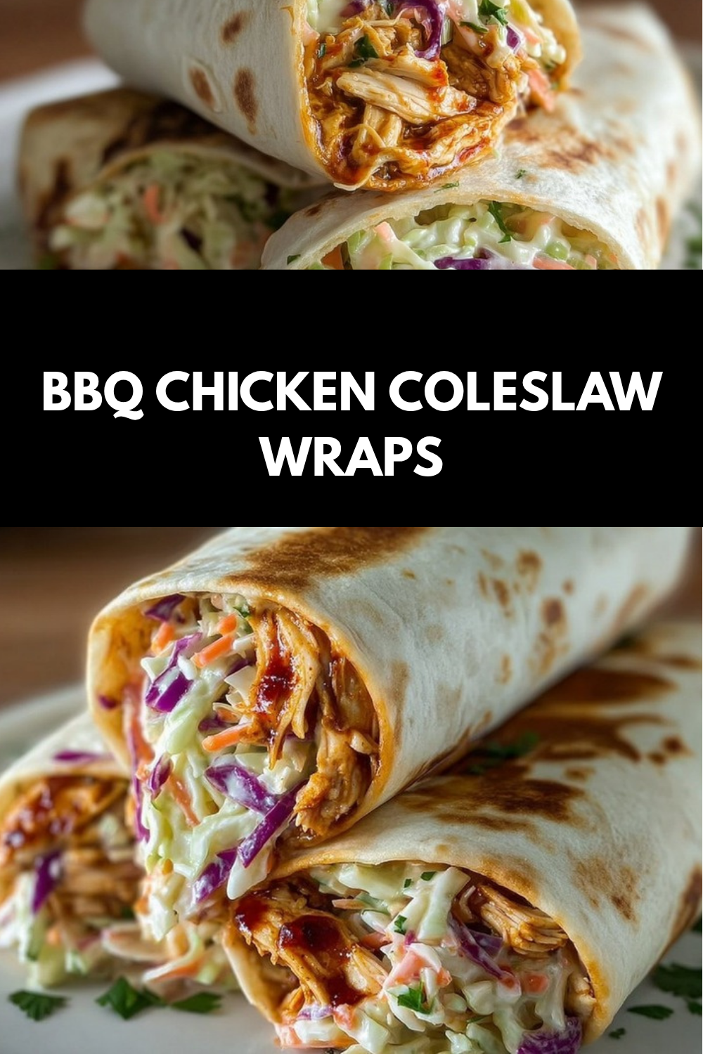 Bbq Chicken Coleslaw Wraps