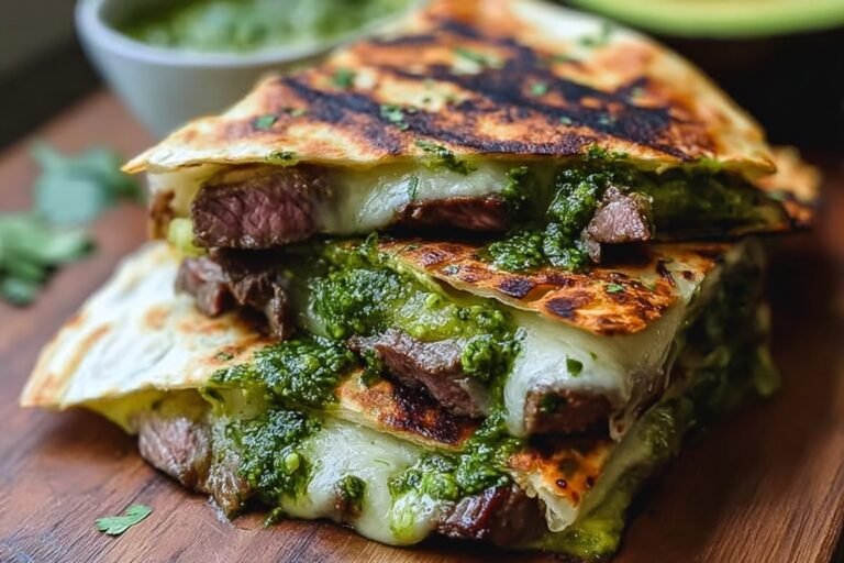 Chimichurri Grilled Steak Quesadilla With Avocado Chimichurri 4.Png