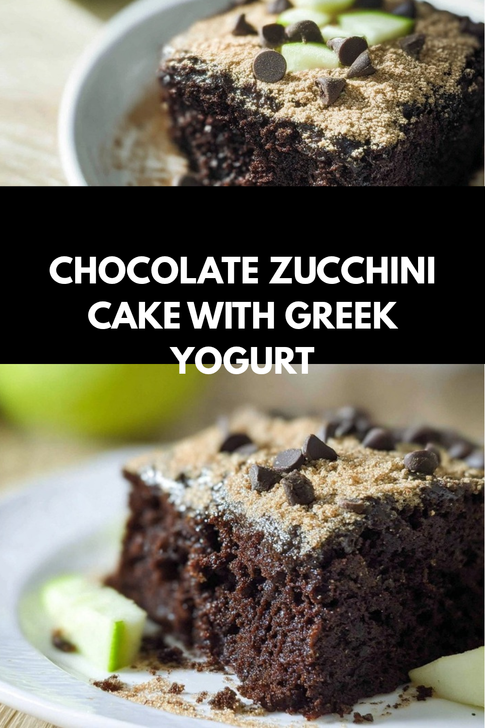 Chocolate Zucchini Cake With Greek Yogurt