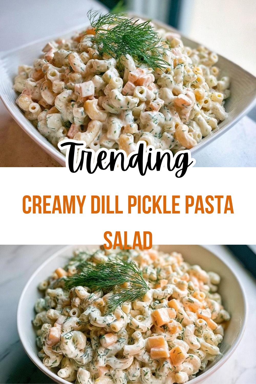 Creamy Dill Pickle Pasta Salad