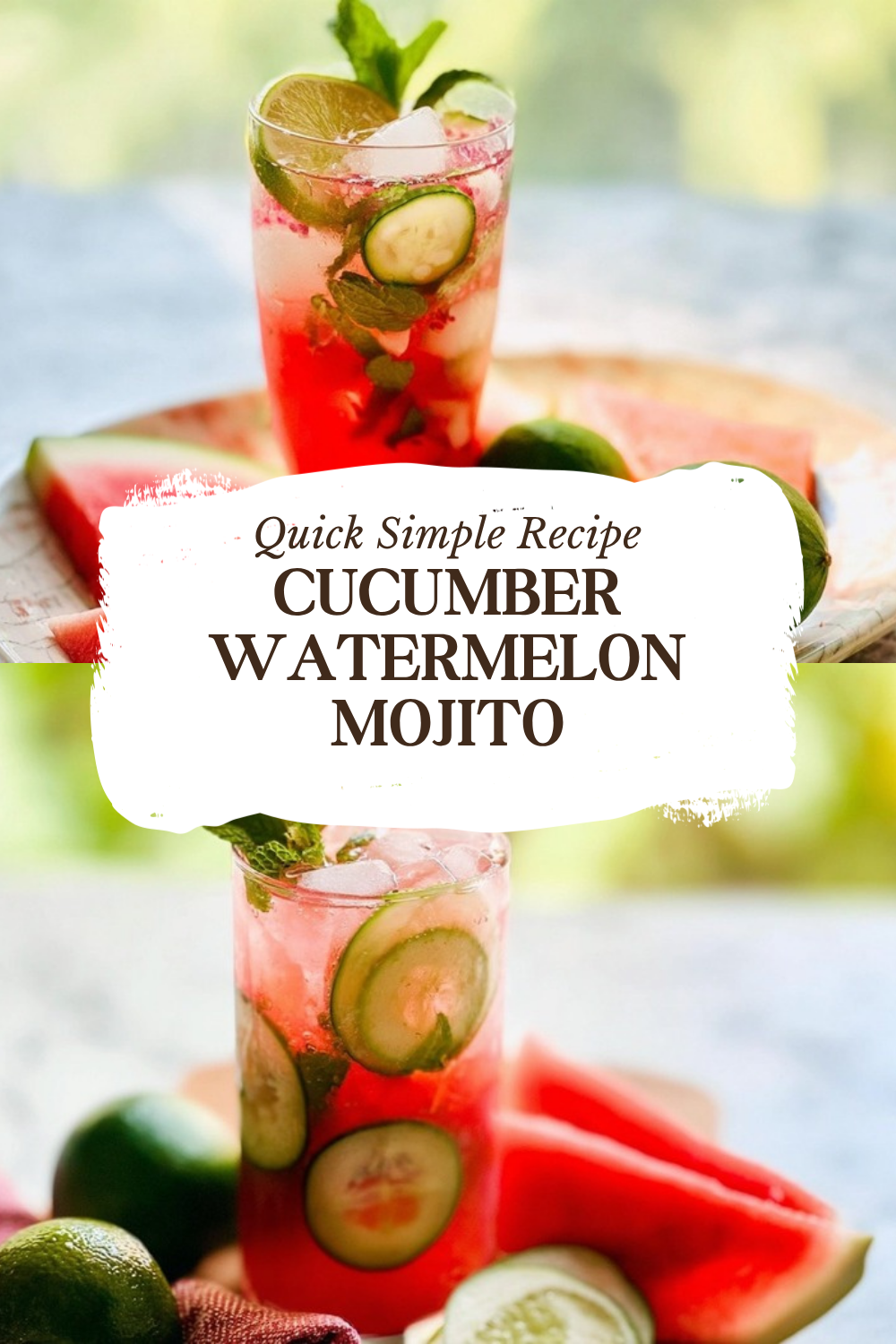 Cucumber Watermelon Mojito