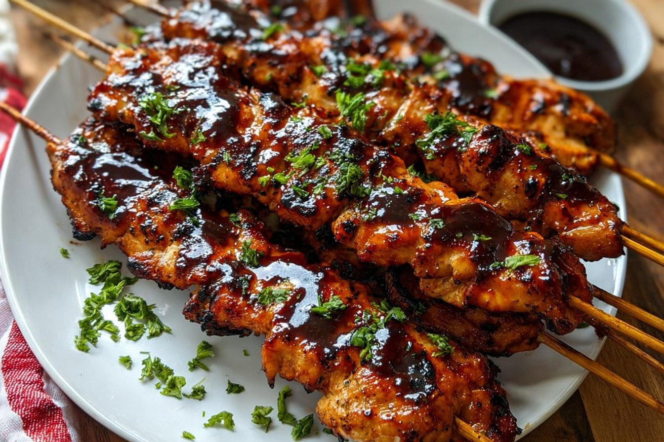 Honey Chipotle Grilled Chicken Skewers
