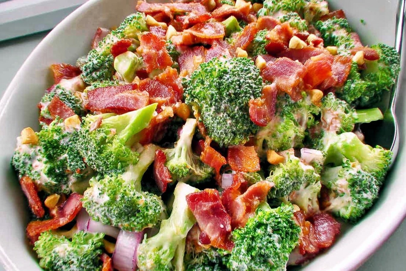 Keto Broccoli Salad With Bacon