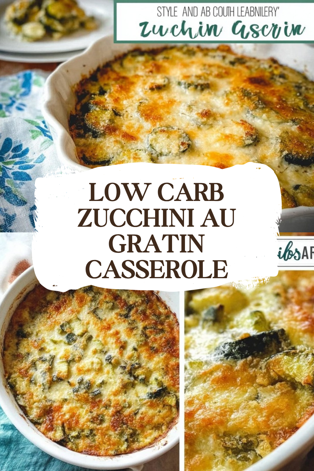 Easy Keto Zucchini Gratin Low Carb Recipe 7 Low Carb Zucchini Au Gratin Casserole