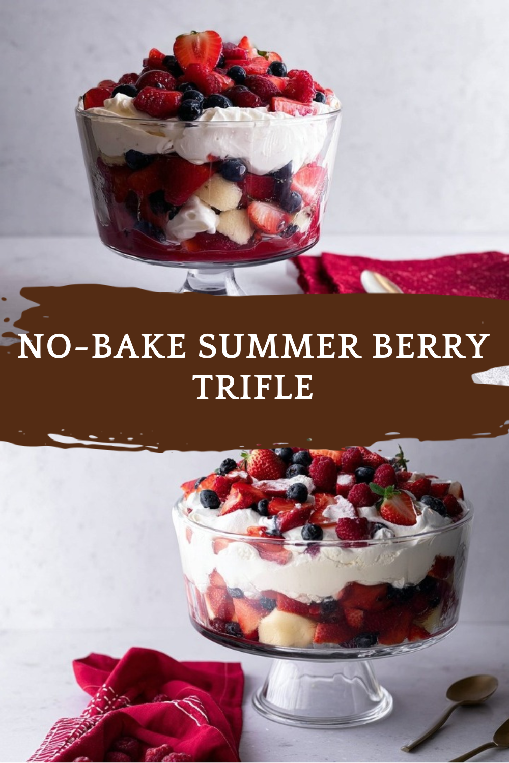 No-Bake Summer Berry Trifle