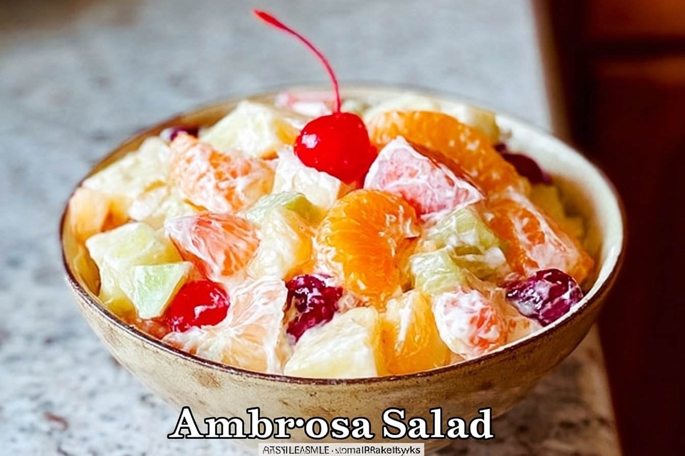 Traditional Ambrosia Fruit Salad